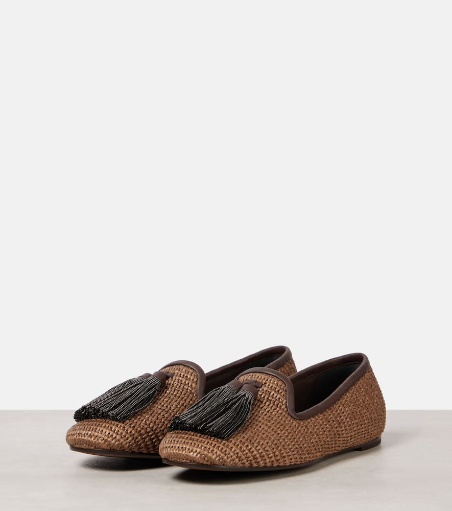 Brunello Cucinelli Monili woven loafers