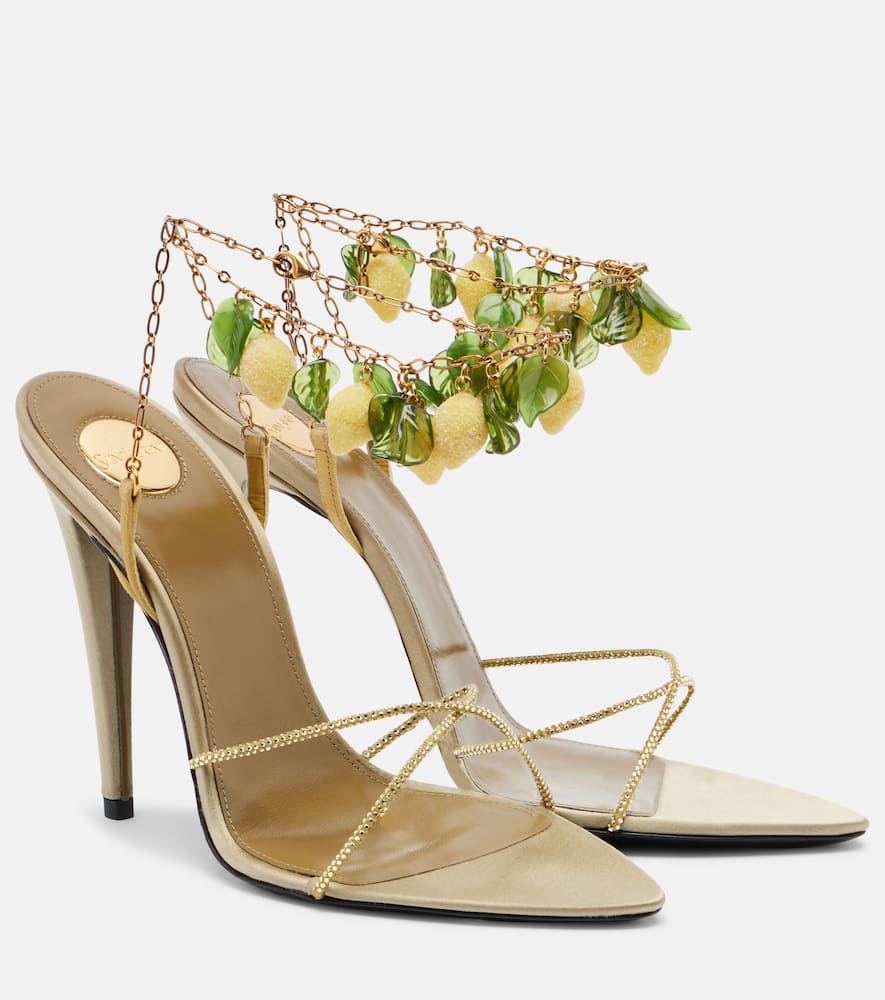 Mon Chéri 110 leather slingback sandals