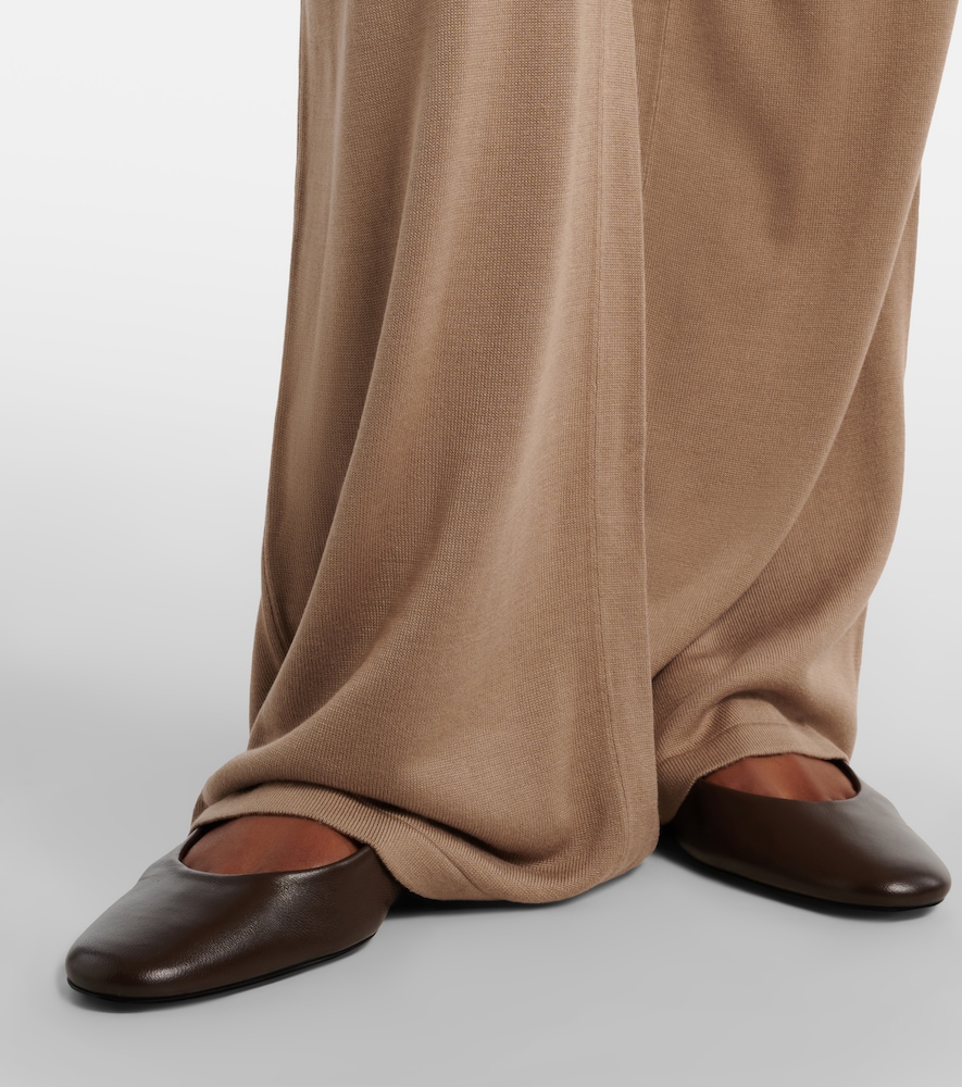 Esme silk-blend straight pants