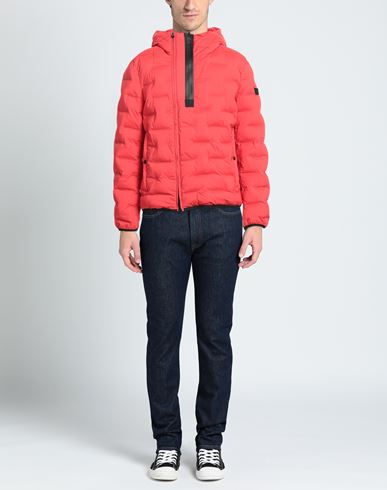 Peuterey Man Puffer Red Size XS Polyester, Elastane