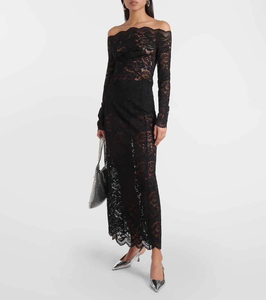 Floral lace maxi dress