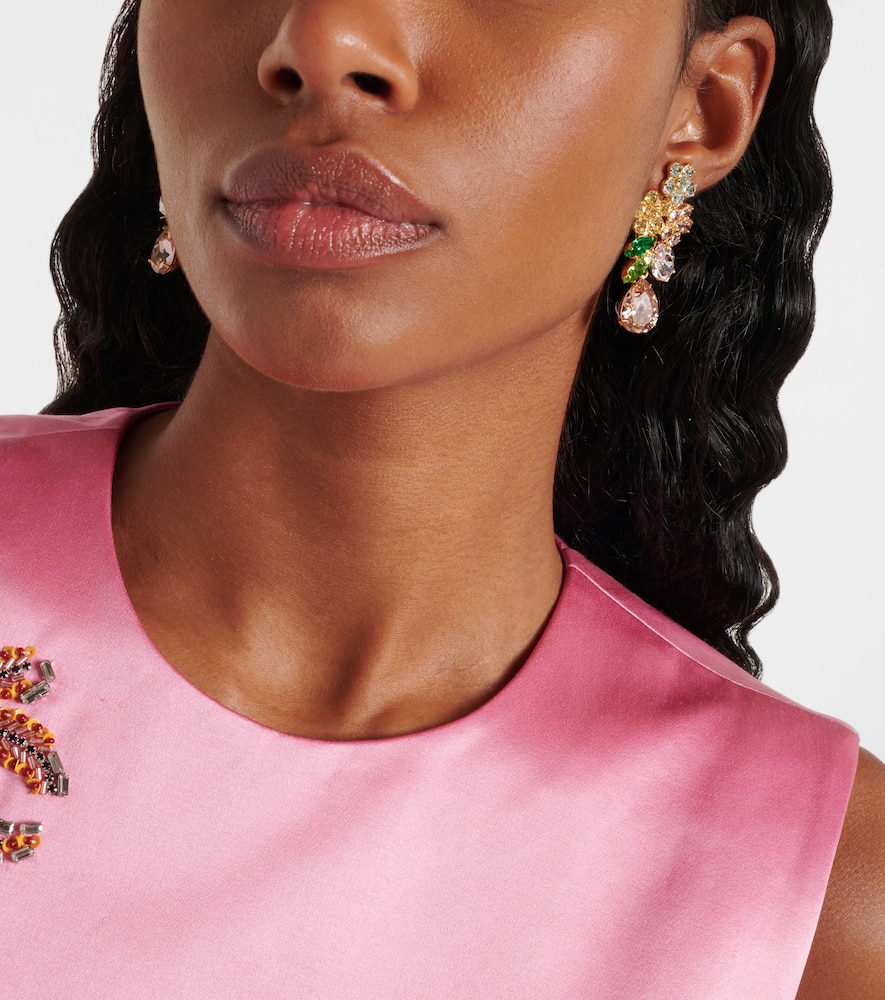 Jennifer Behr Bouquet gold-plated drop earrings