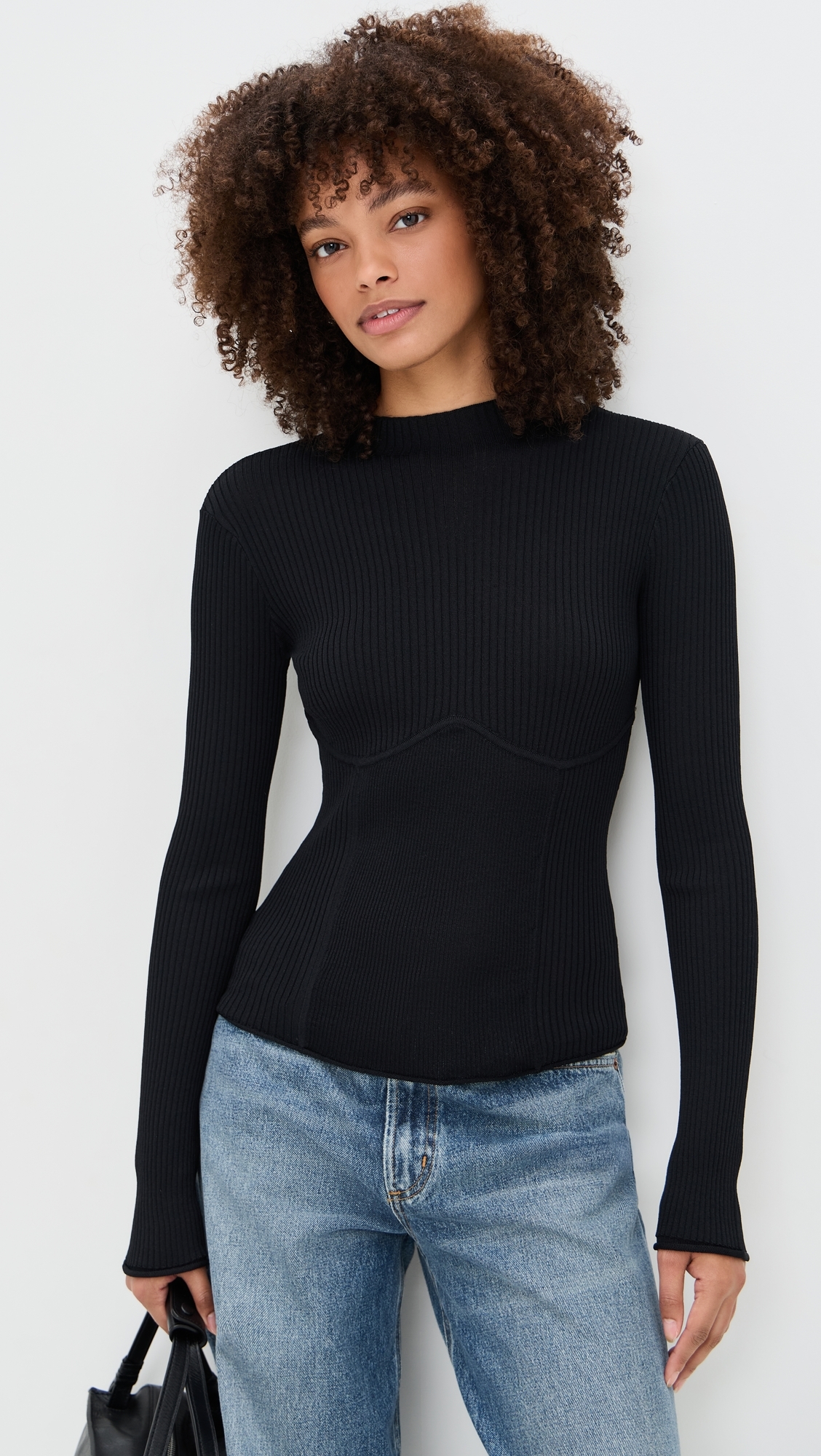 Adele Knit Top Black