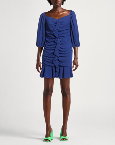 Woman Mini dress Bright blue Size S Polyester