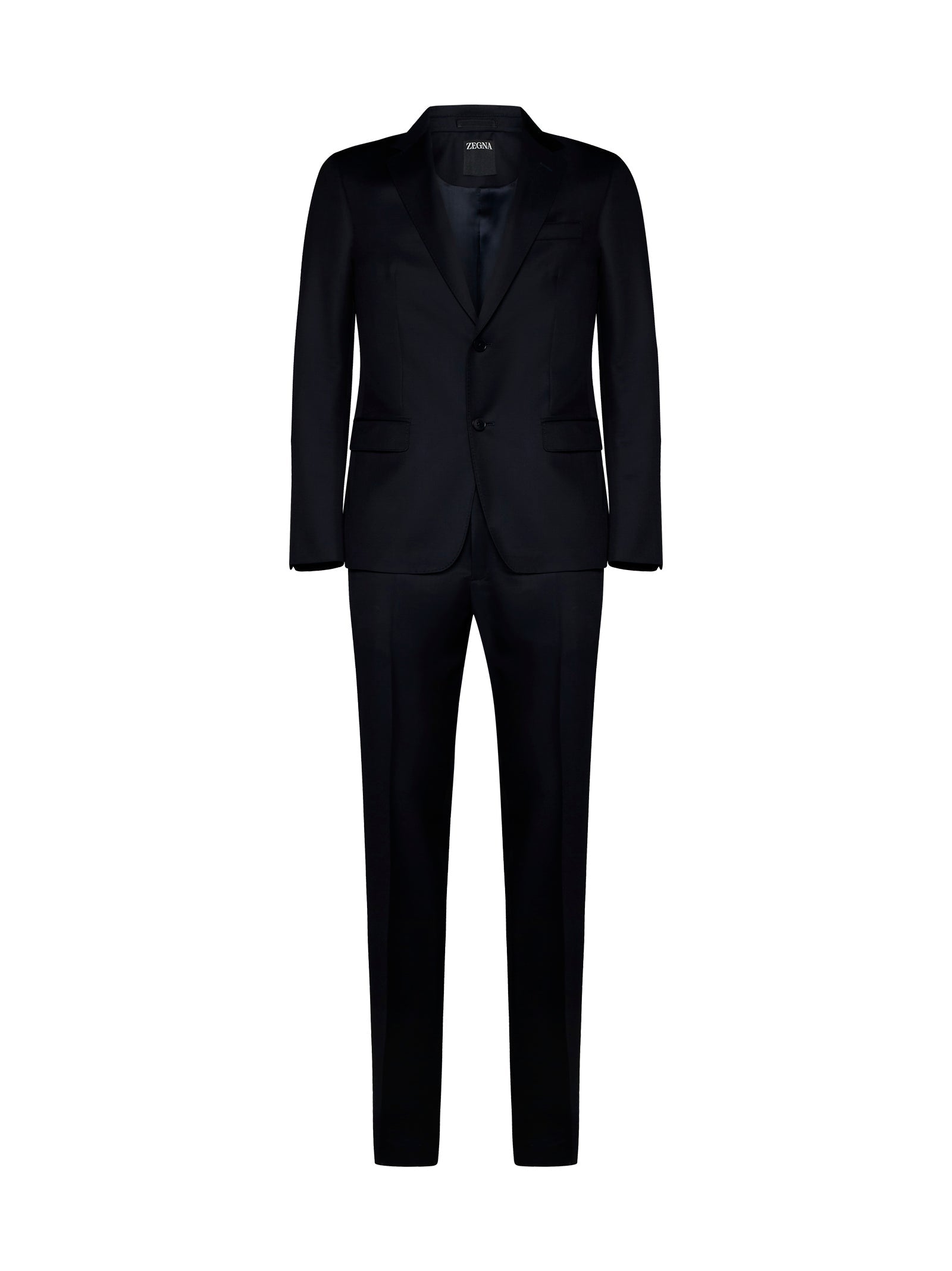 Wool-Mohair Blend Suit — Blue