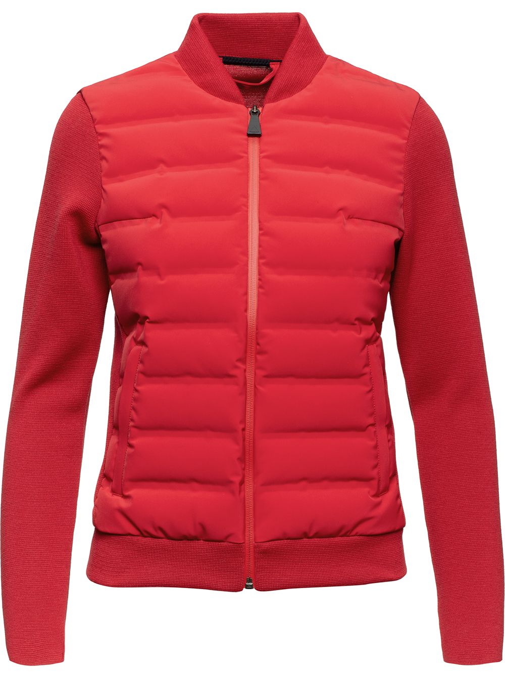 Dale of Aspen panelled knitted jacket - Red