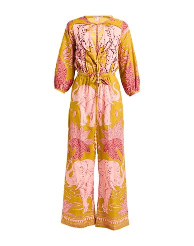 Woman Jumpsuit Mustard Size M Cotton