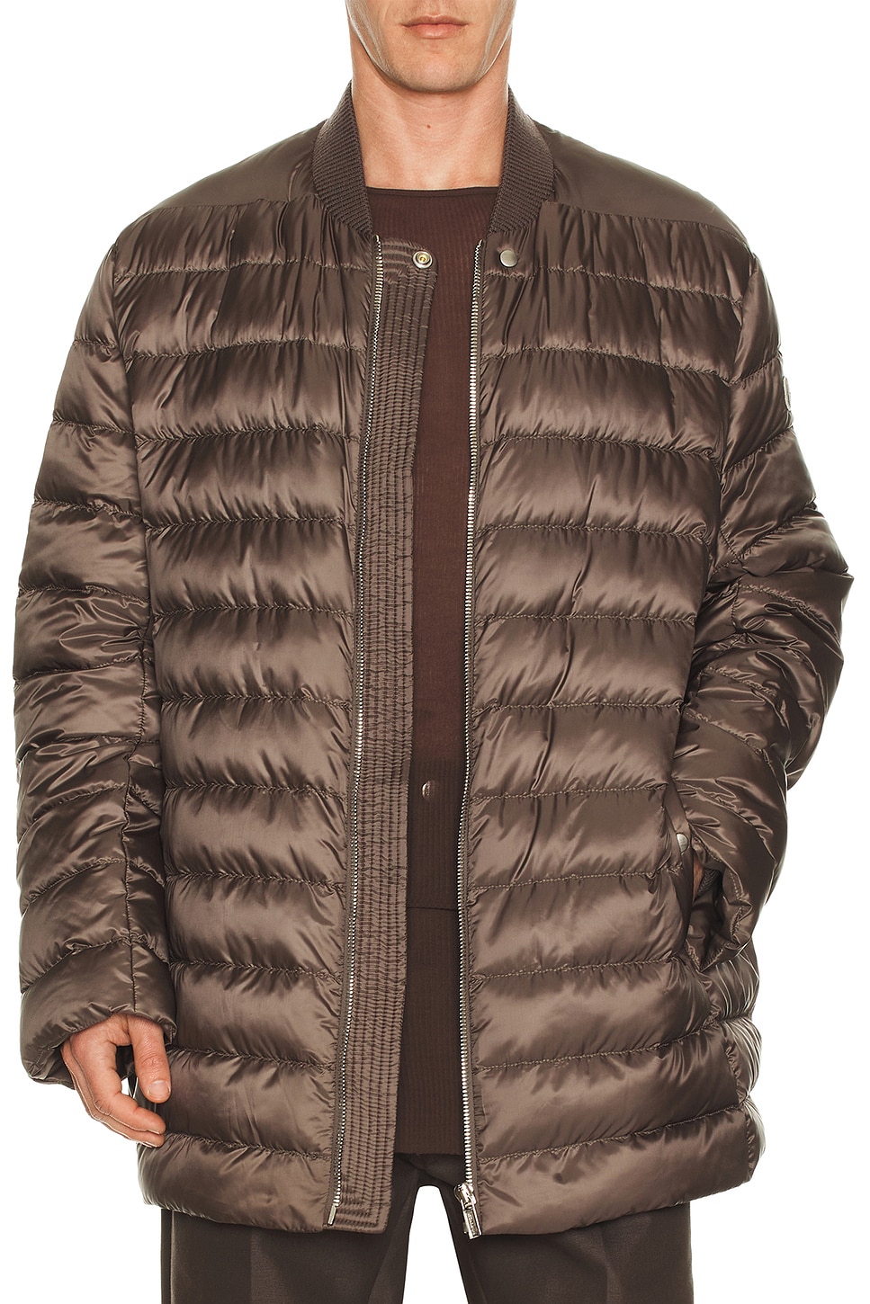 Rick Owens x Moncler Flight Parka in Grey