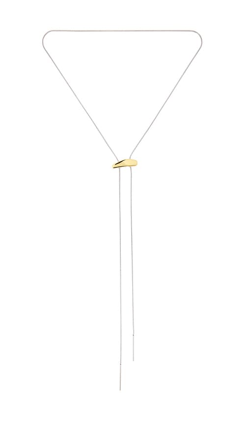 BRACHA Lauren Two Tone Lariat Necklace in Two Tone.  a