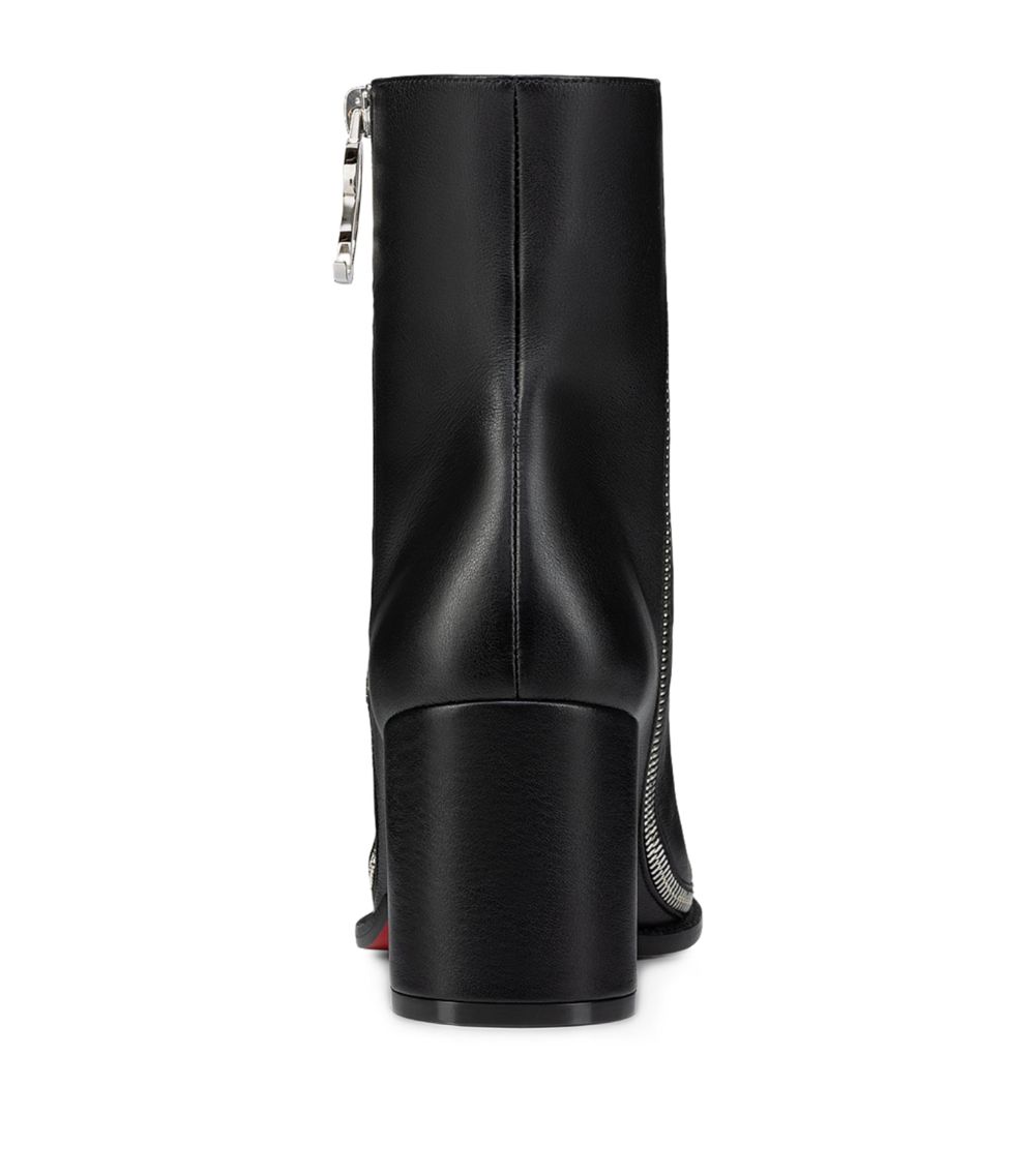 CL Zip Booty Leather Boots 70