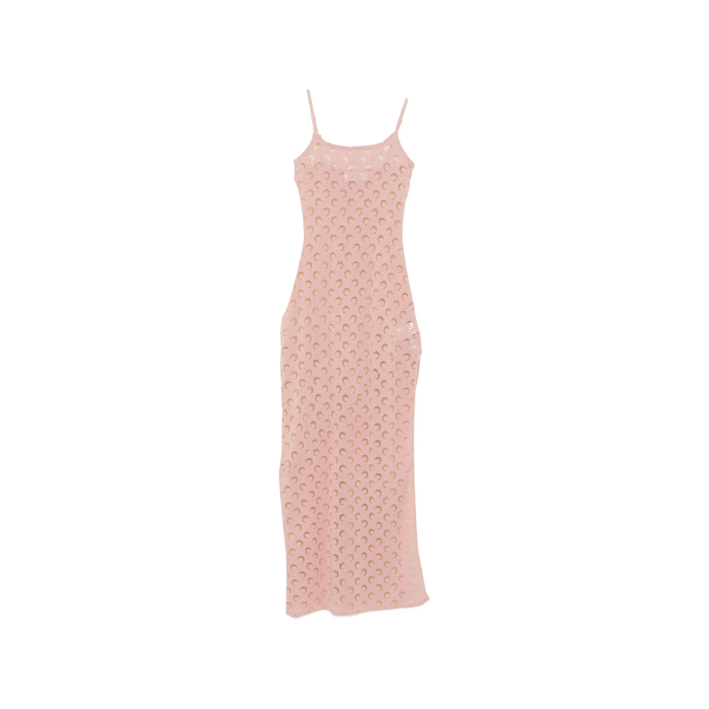 Crescent Moon-patterned Maxi Dress