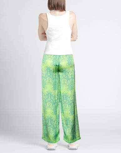 Pink Memories Woman Pants Green Size 2 Viscose