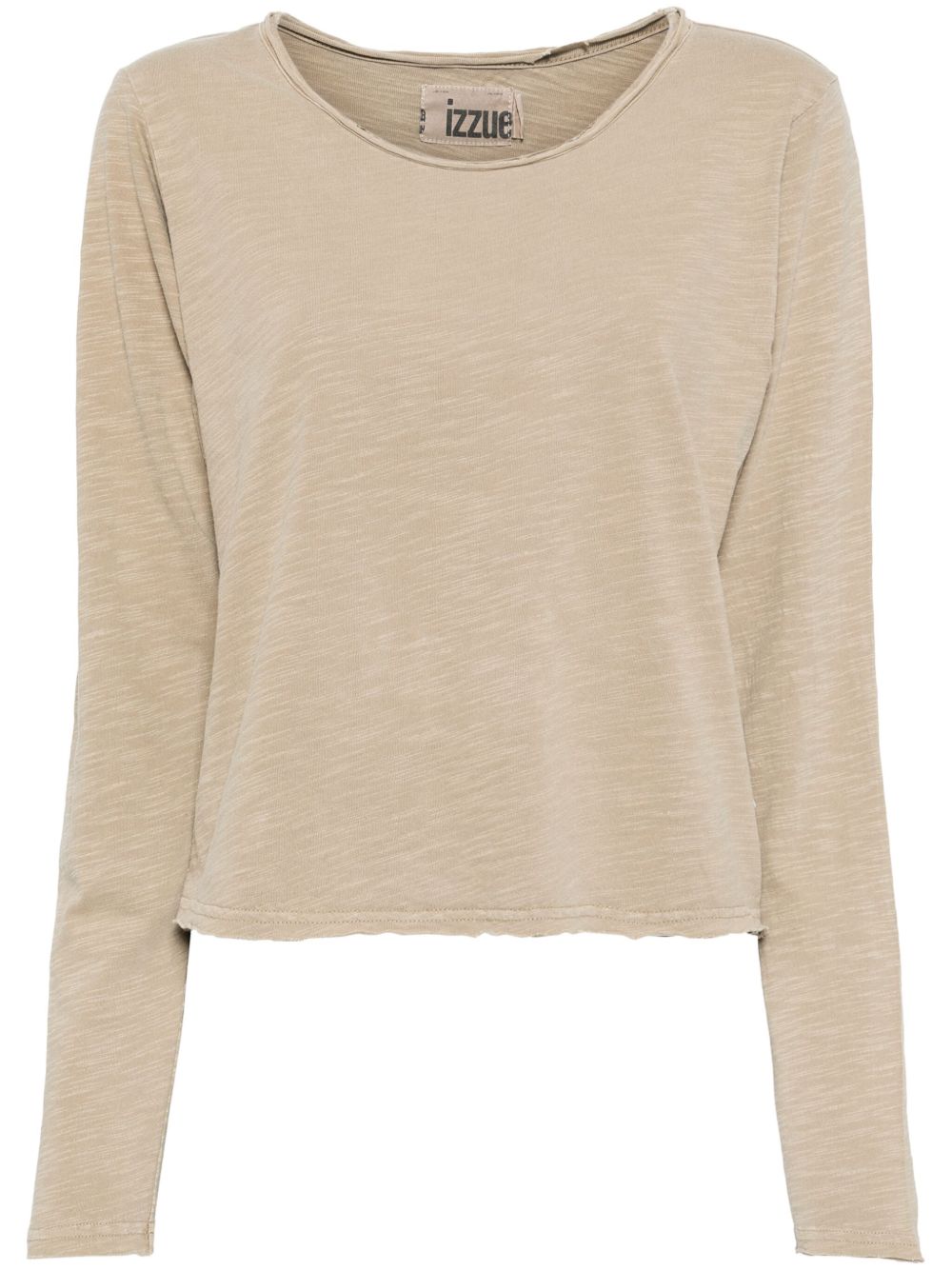Izzue long-sleeved T-shirt - Neutrals