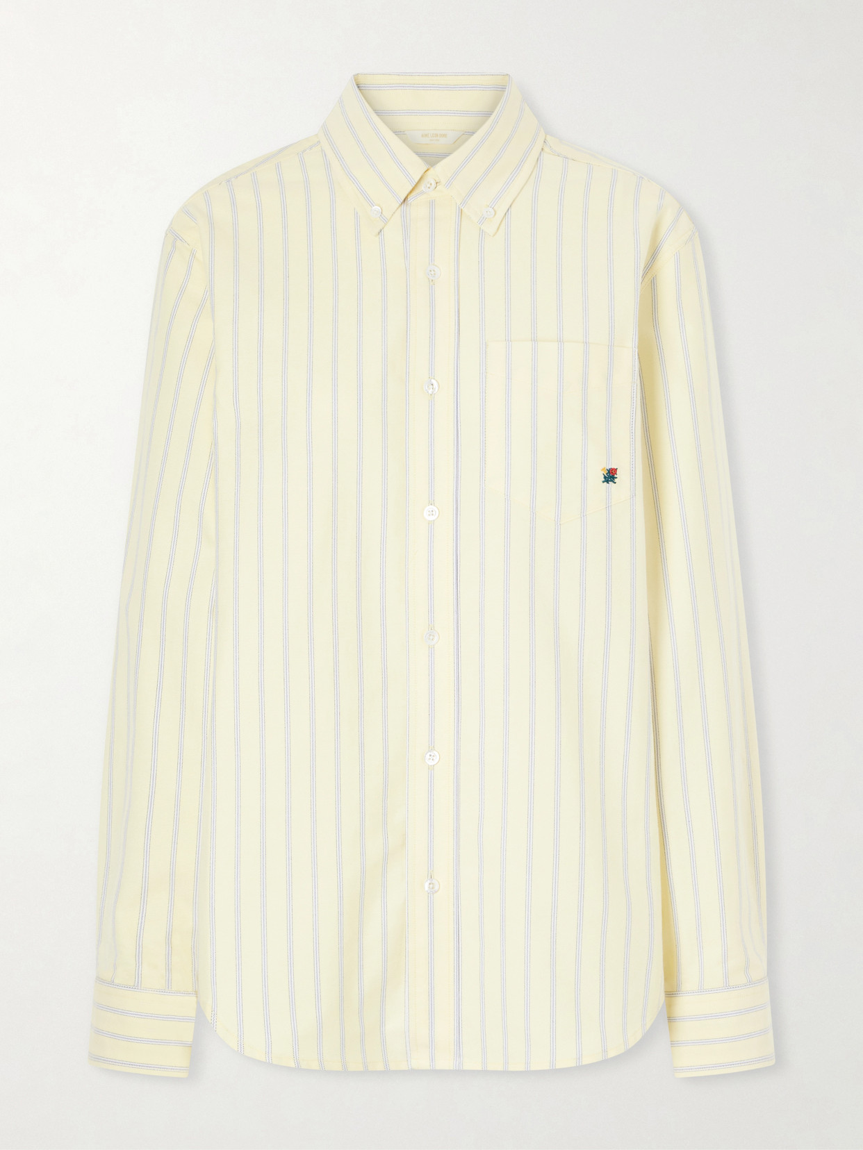 Striped Cotton Shirt - Yellow