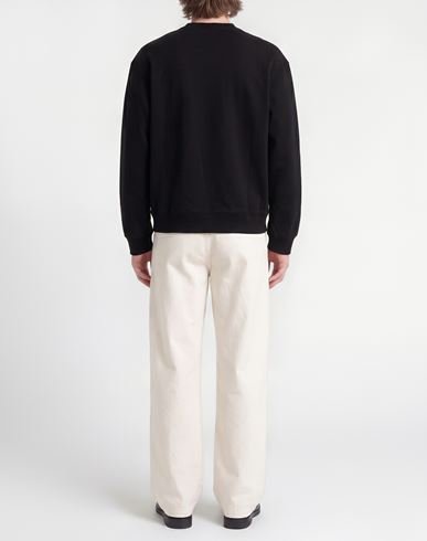 Man Sweatshirt Black Size L Cotton