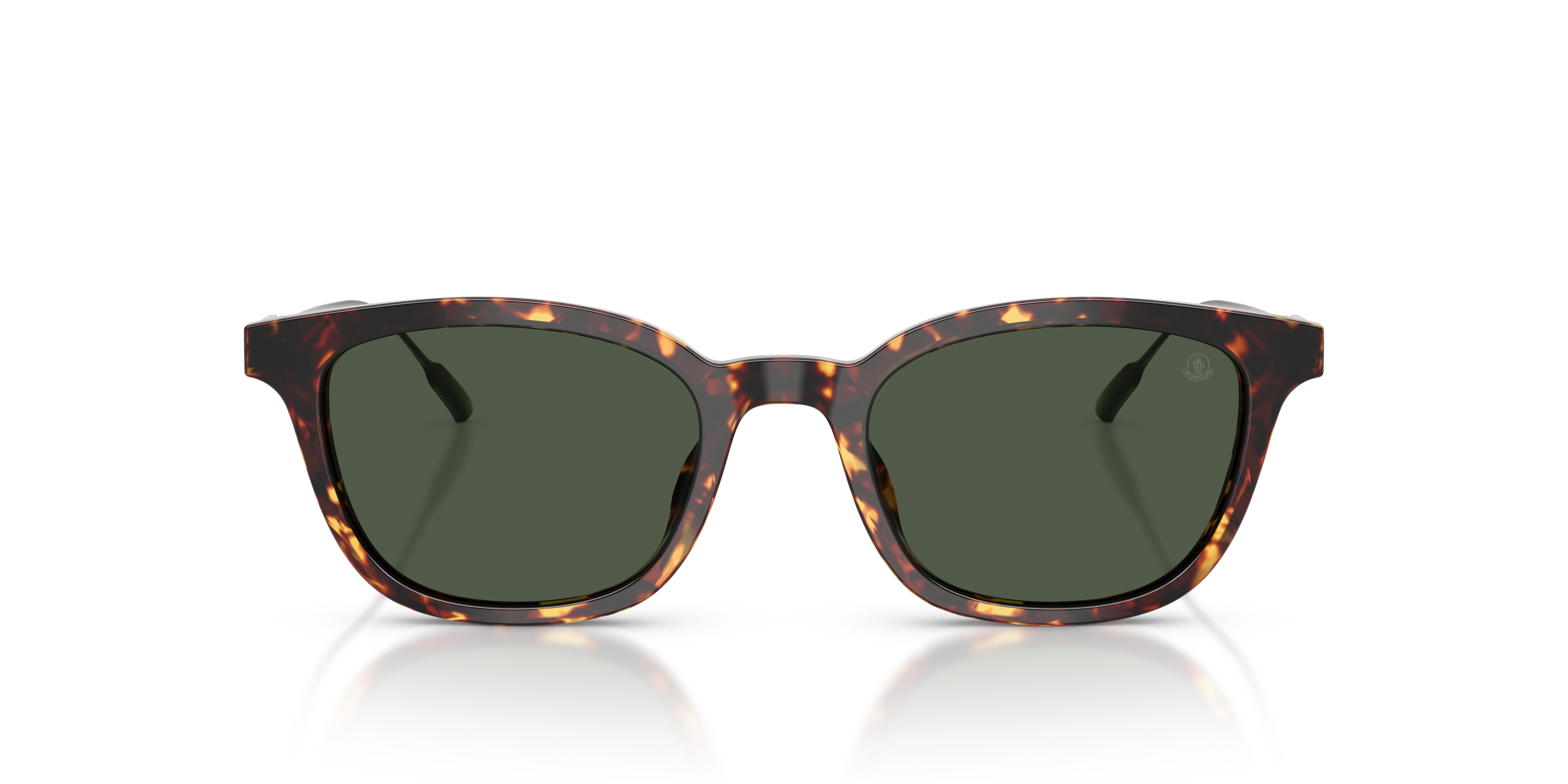 Moncler Uniseks Moncler ME6027D LENTIS 30389A Zonnebrillen Acetaat Bruin Groente Pantos Gepolariseerd