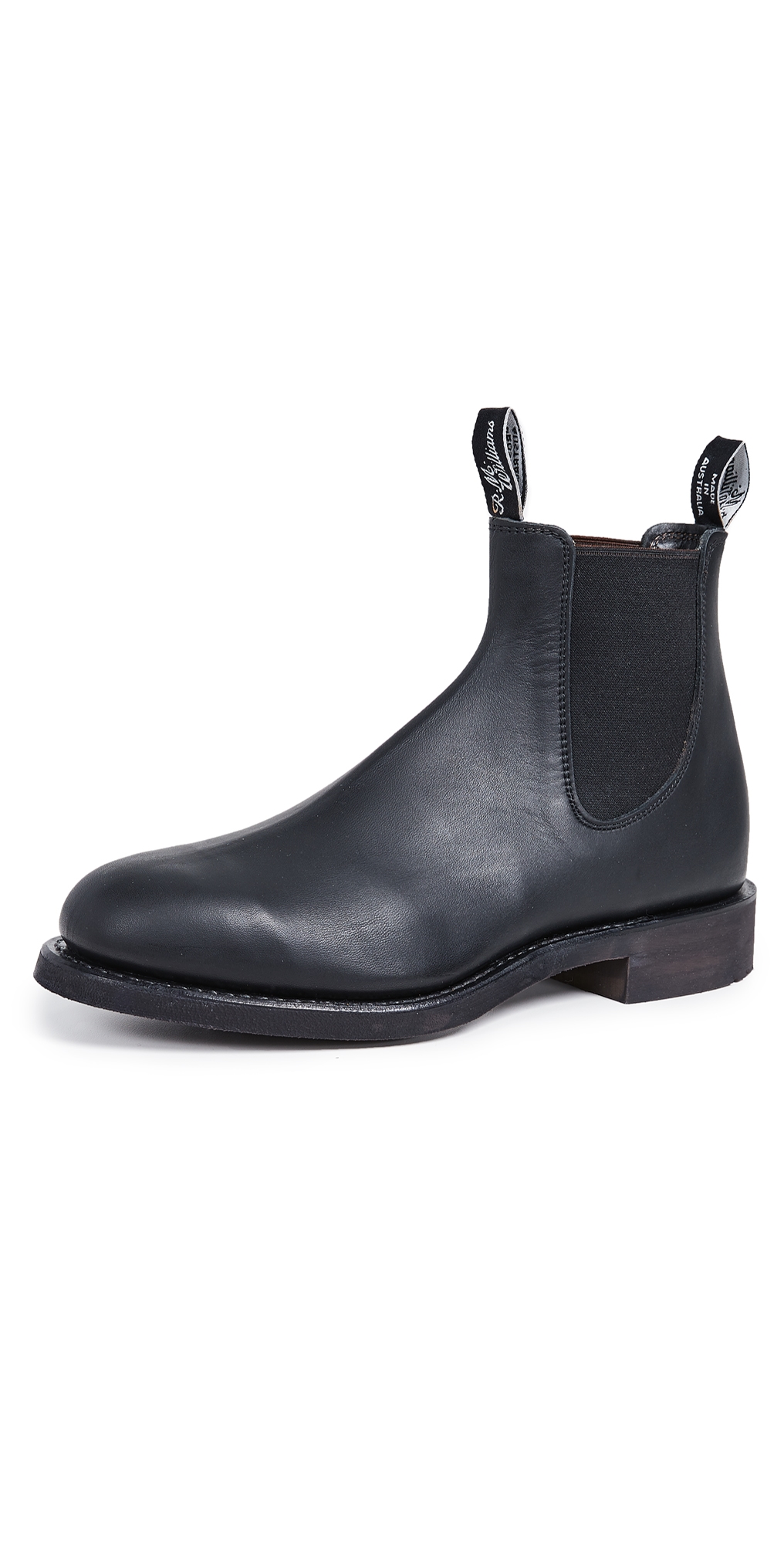R. M. Williams Gardner Leather Chelsea Boots Black
