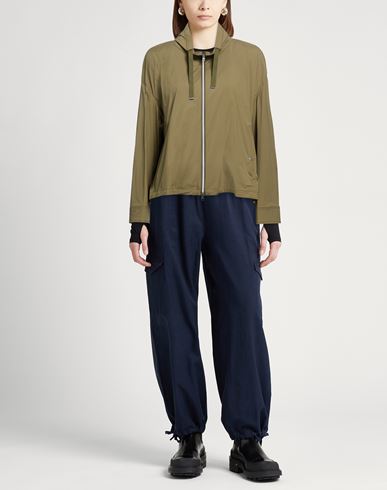 Woman Jacket Military green Size 10 Polyamide, Elastane, Cotton, Polyester