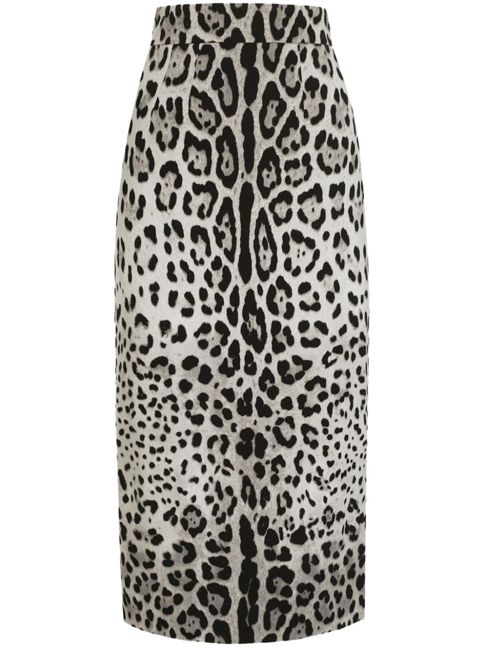 Leopard-print skirt - Grey