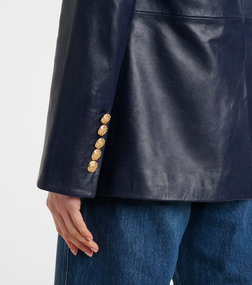 Vega leather blazer