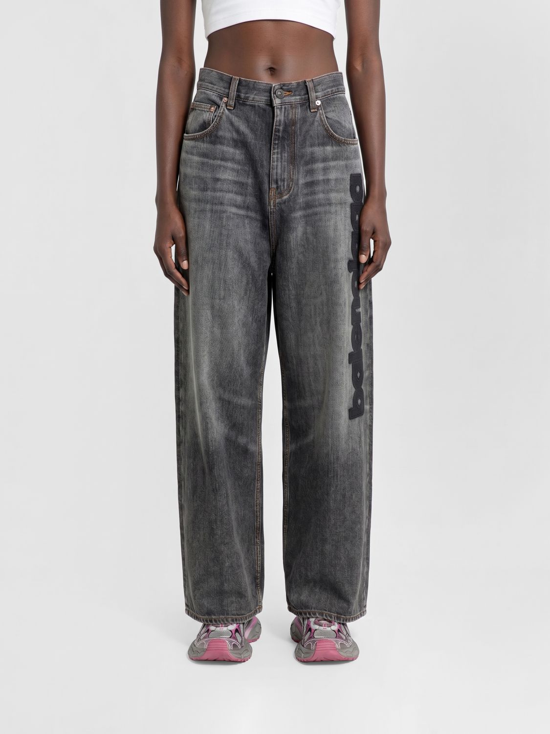 Jeans Woman color Grey