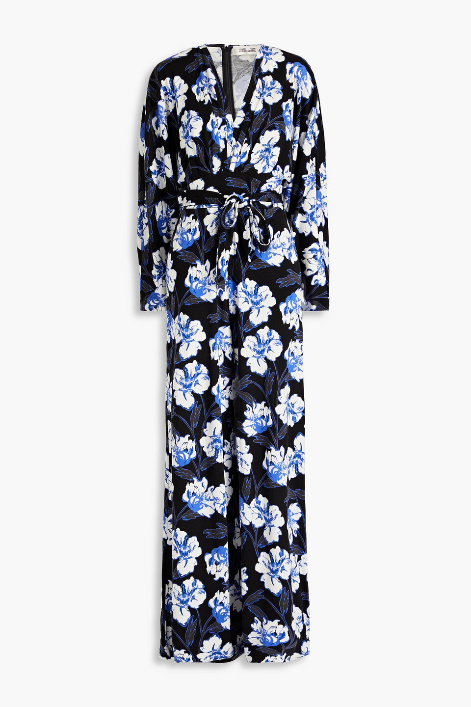 Fanny floral-print Lyocell and wool-blend jersey wide-leg jumpsuit