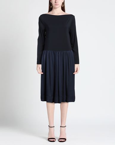 Woman Midi dress Midnight blue Size 6 Viscose, Elastane