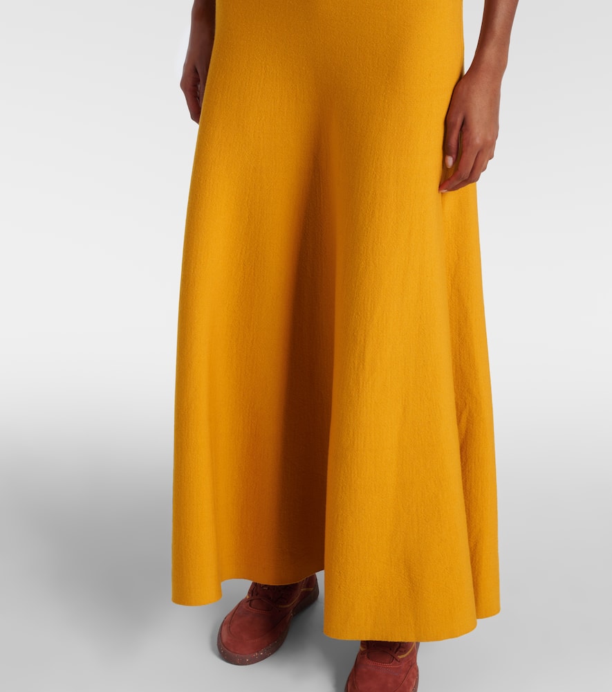 Flaminius colorblocked wool maxi dress