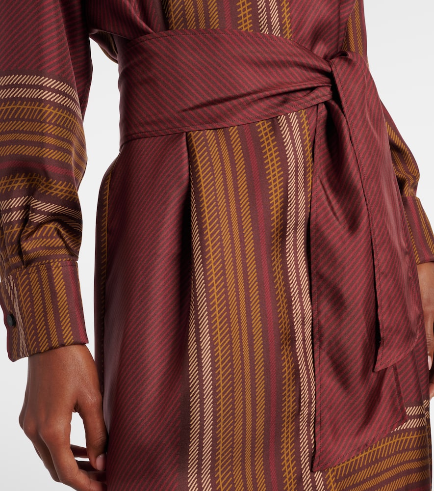 Pietre printed silk wrap dress