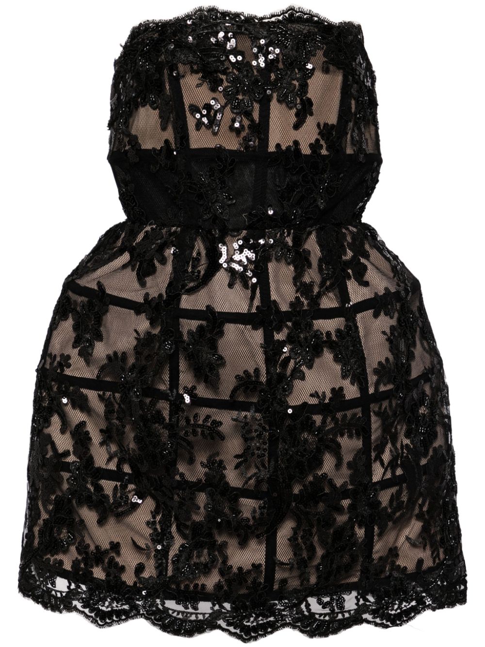 Gerda sequin-embellished minidress - Black