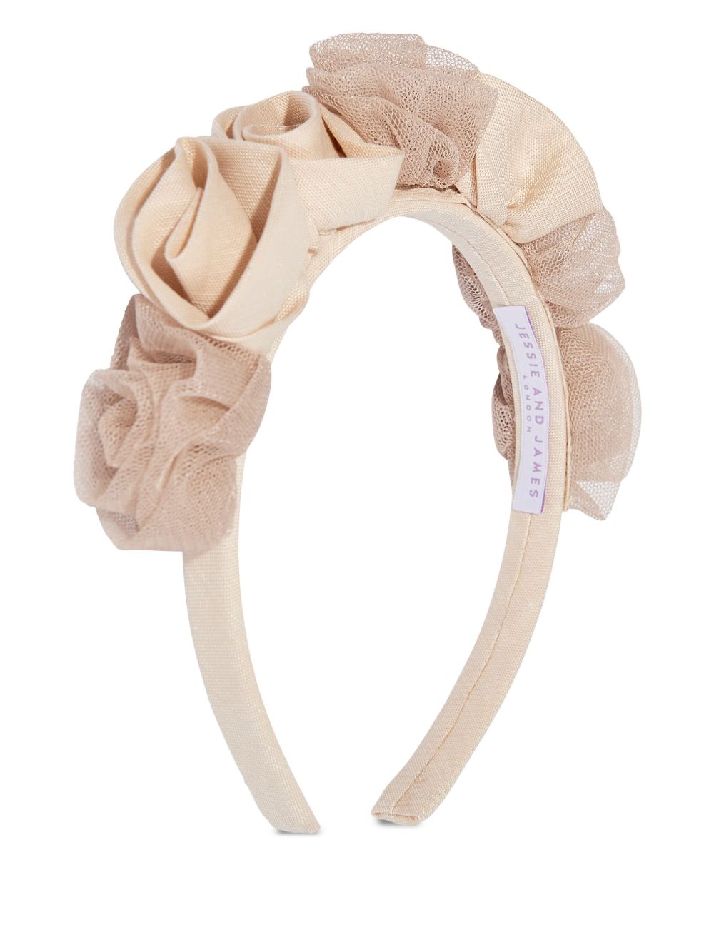 Flower-detailing headband - Neutrals