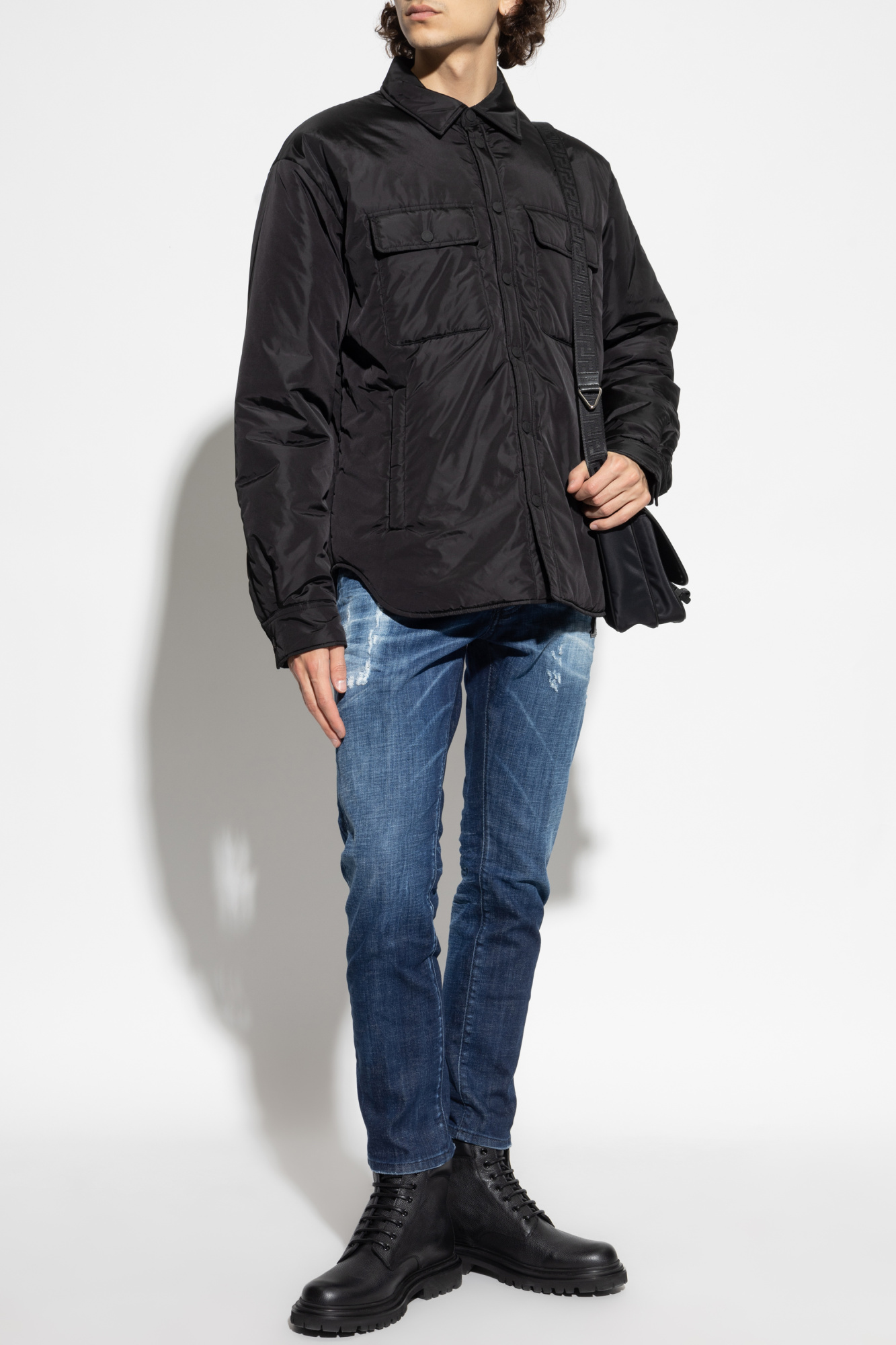 Jacket With Pockets, Men's, Black