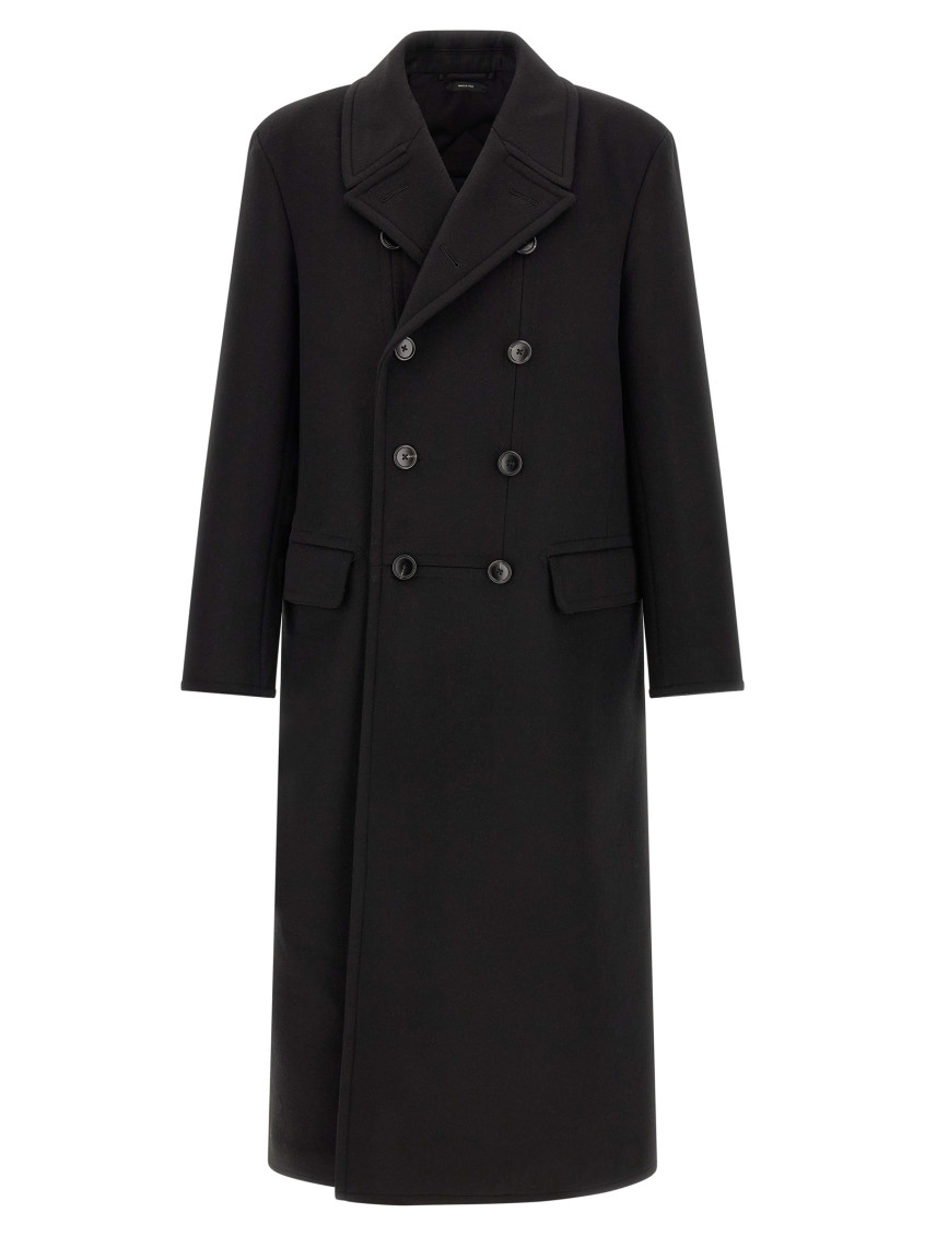 Tom Ford - long melton double breasted officer coat