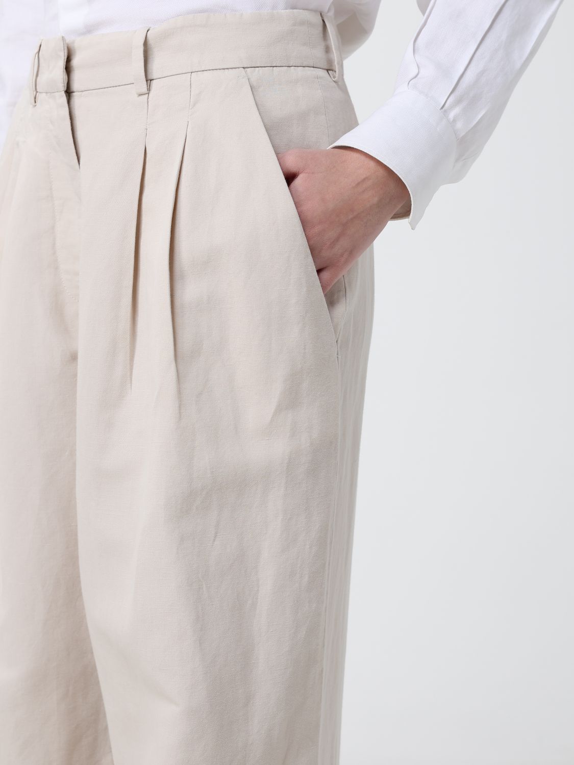 Pants Woman color Yellow Cream