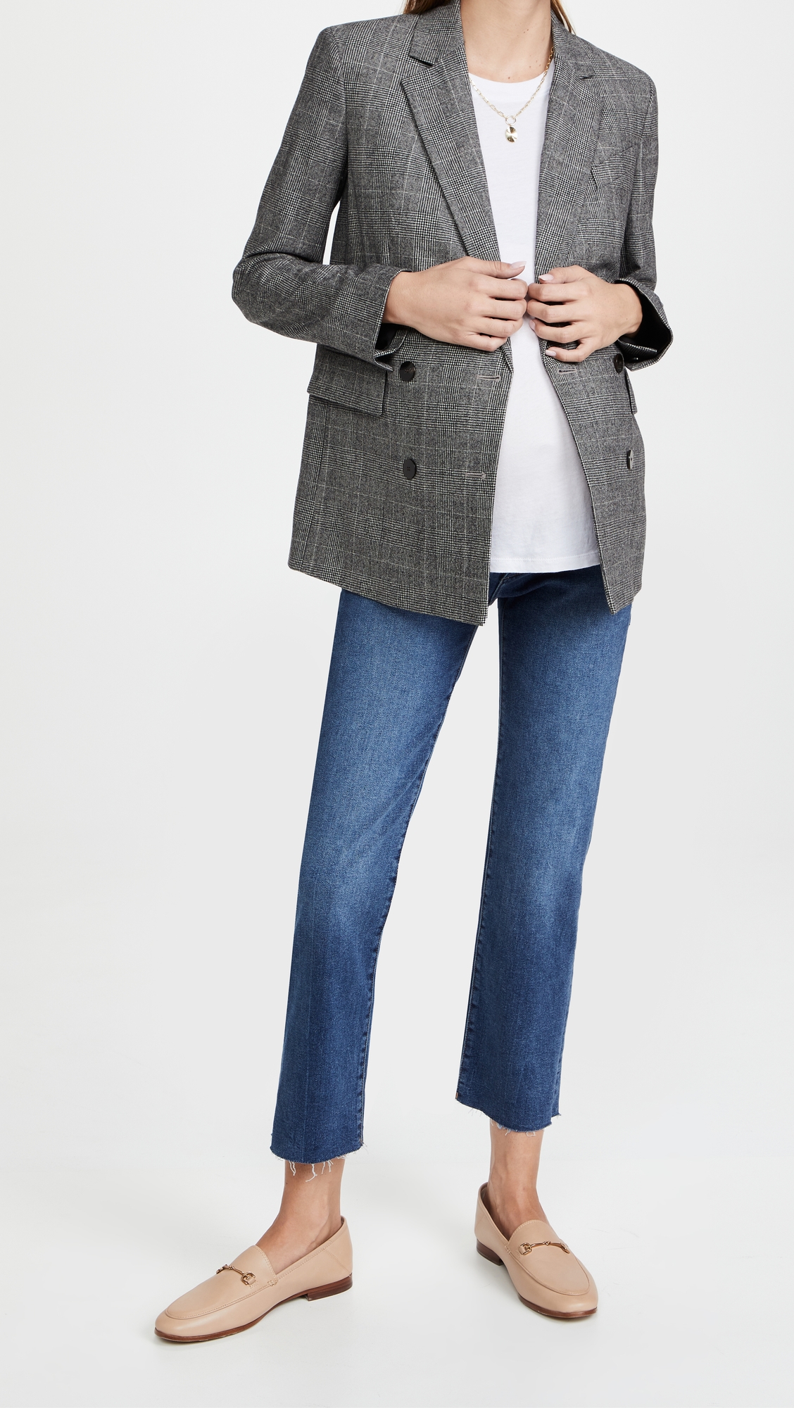 Patti Straight Maternity Ankle Jeans Seaborn Raw