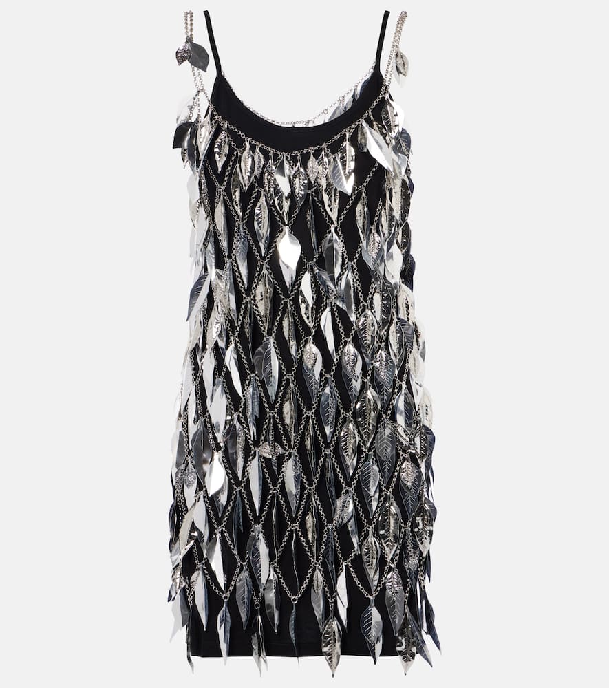 Chain-detail embellished minidress