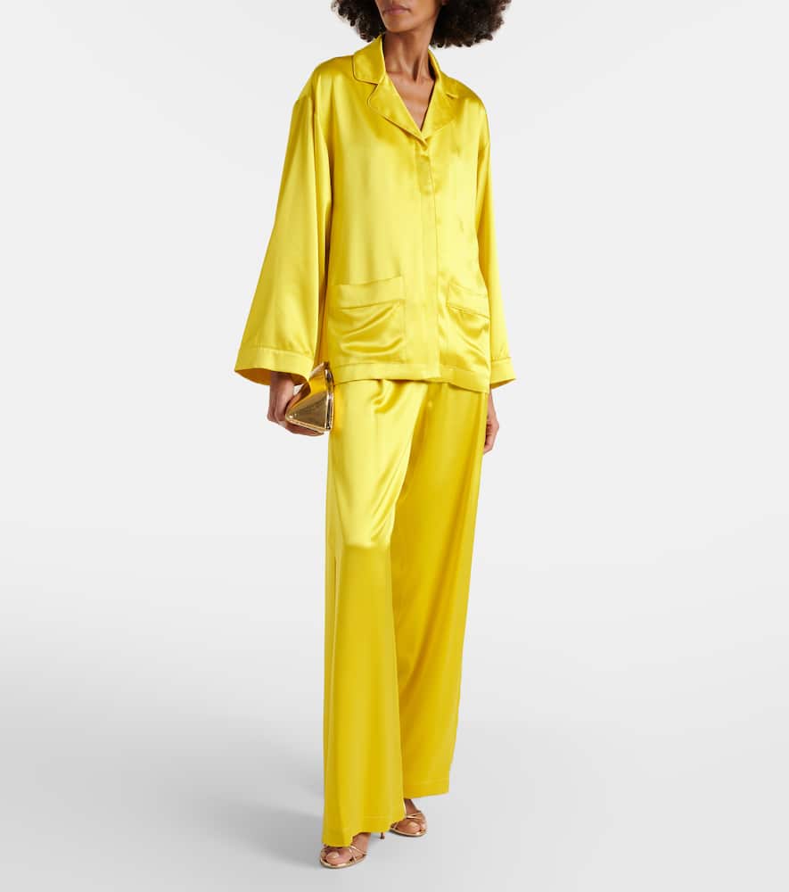 Elegante Vasaio silk pajama shirt