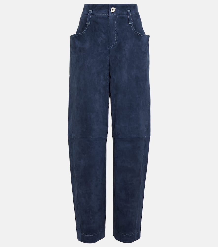 Cassidy wide-leg leather pants