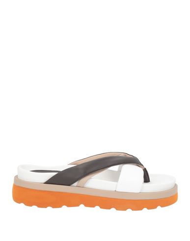 Woman Thong sandal Off white Size 4 Leather