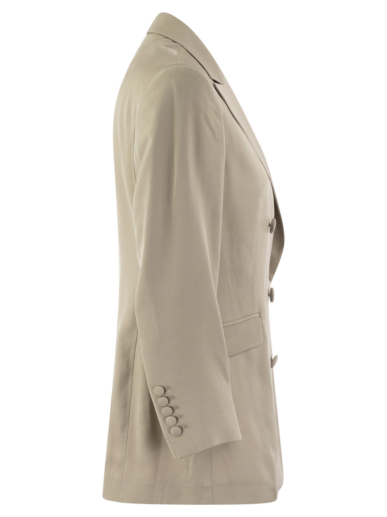 Saulina Anita Viscose Double Breasted Blazer