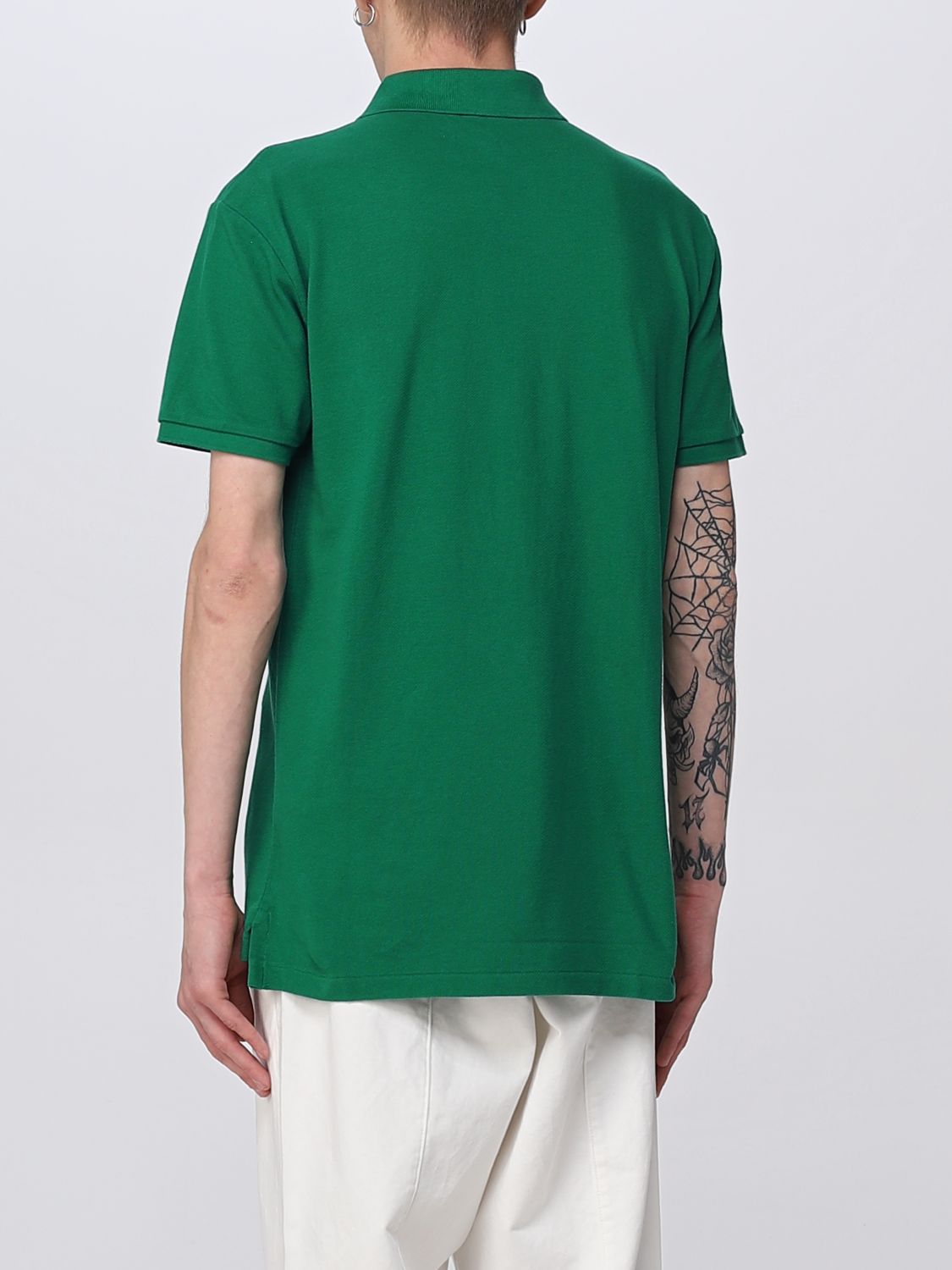 Polo Shirt Men color Grass Green