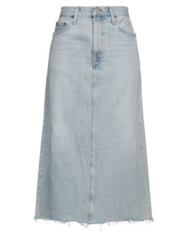Agolde Woman Denim skirt Blue Size 25 Recycled cotton