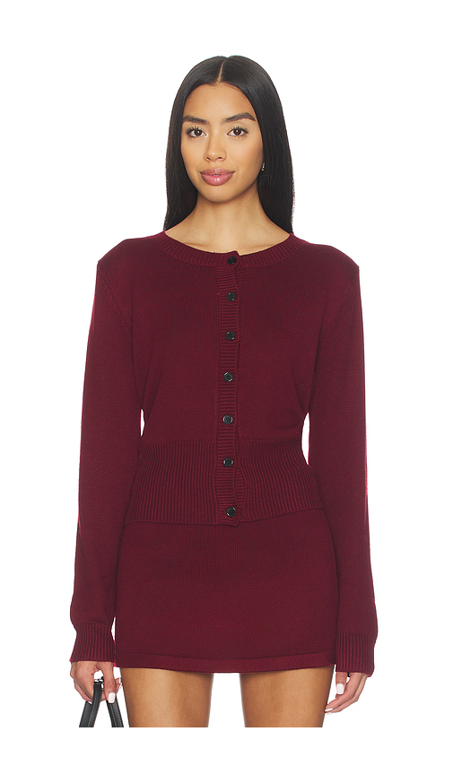 Amelie Teje Elle Knit Top in Red. - XS also in L