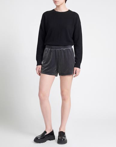 Woman Shorts & Bermuda Shorts Grey Size L Polyamide, Elastane