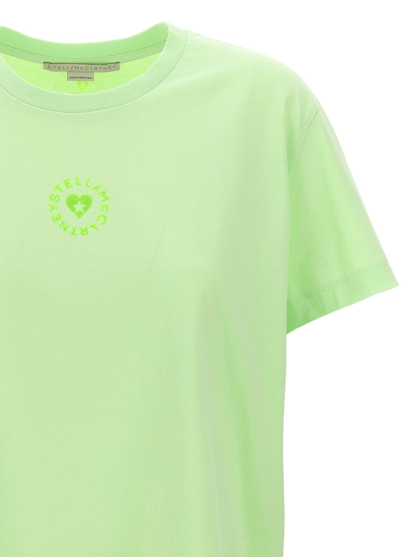 -Iconic Mini Heart T Shirt Verde-Donna
