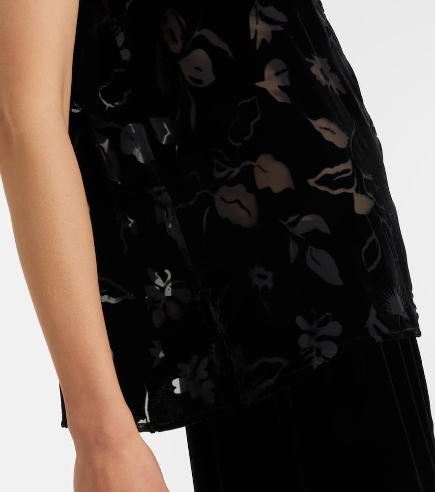 Trento devoré velvet top