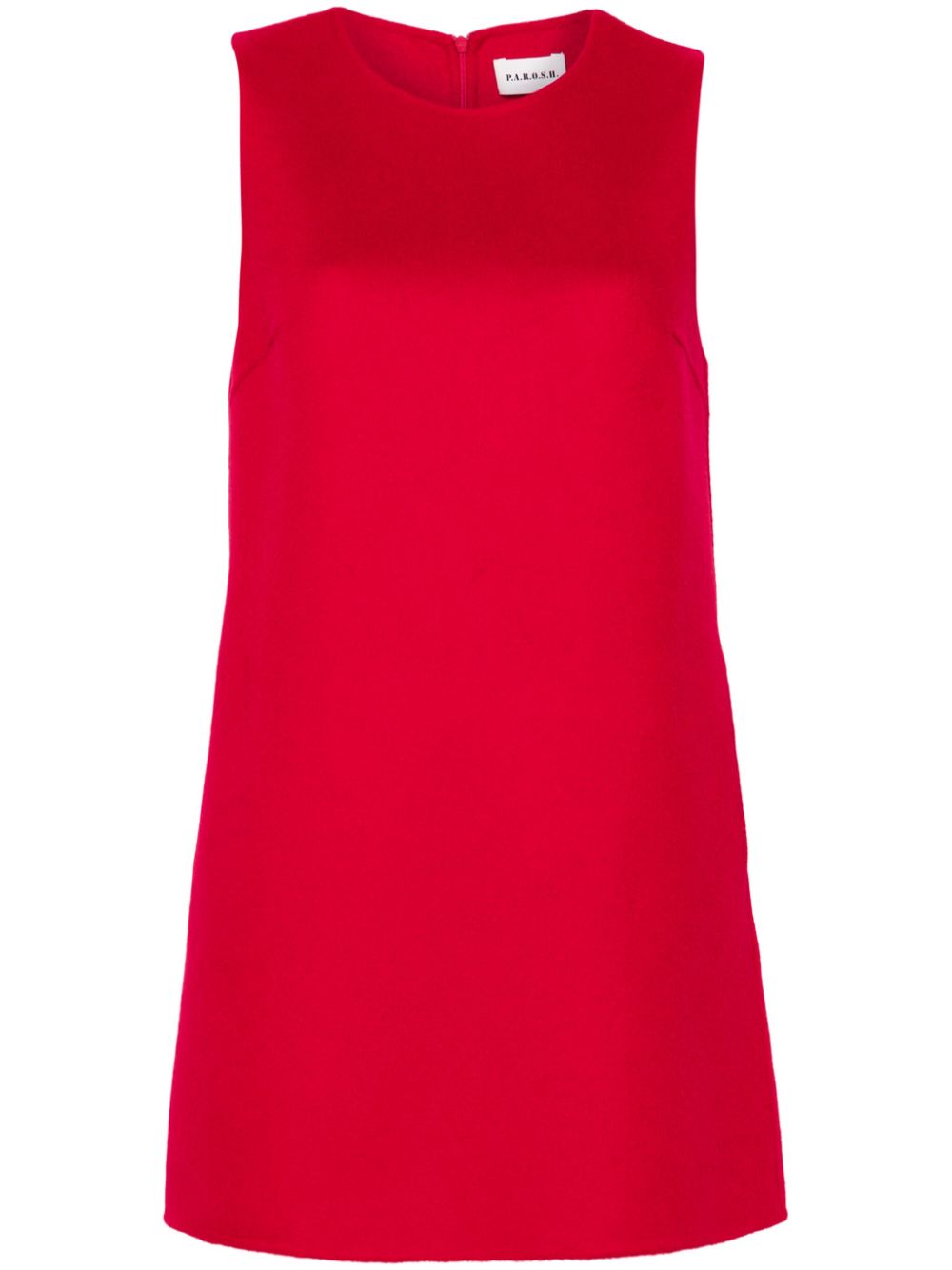 Felted mini dress - Red