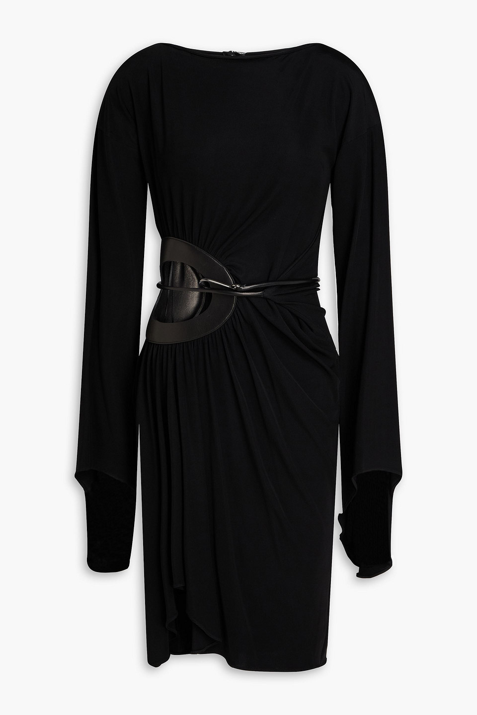 Cutout stretch-jersey dress - Black - IT 34