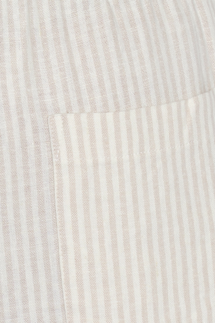 Millie Linen Pull-On Pants - Beige - Women Clothing