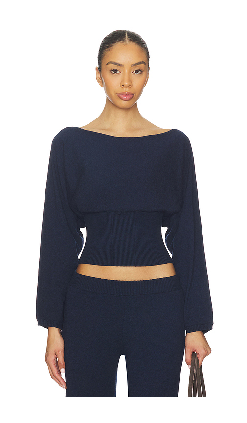 Lovers and Friends Liza Boat Neck Sweater in Navy. L also in XS